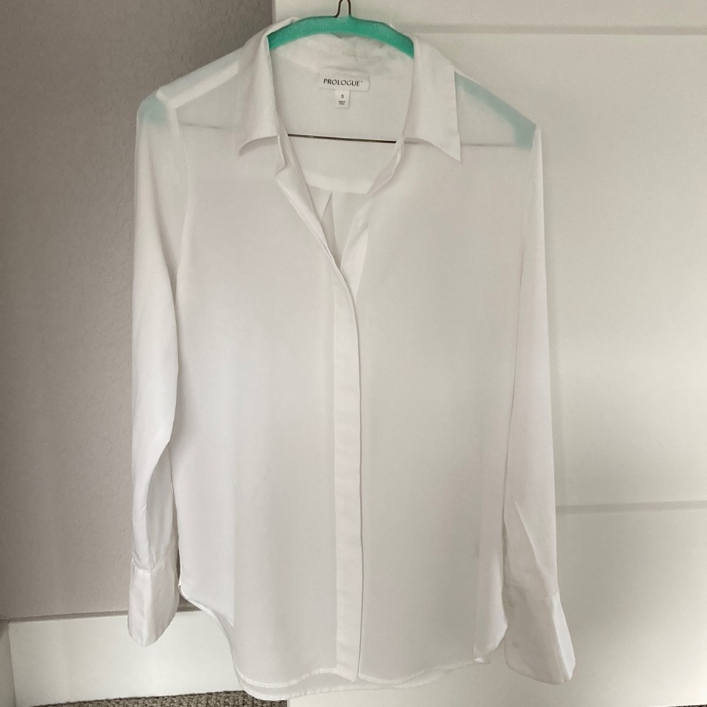 Prologue Button Down Shirt White Small